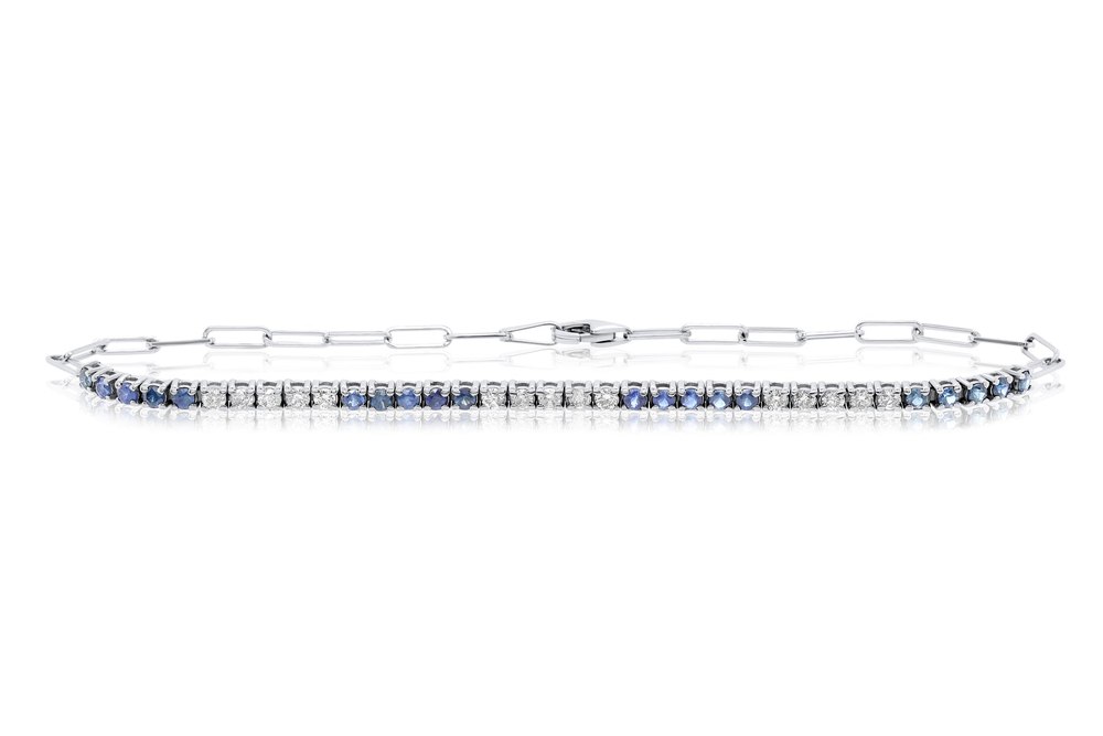 Diana M . 1.20 Carat Sapphire and Diamond Fashion Bracelet