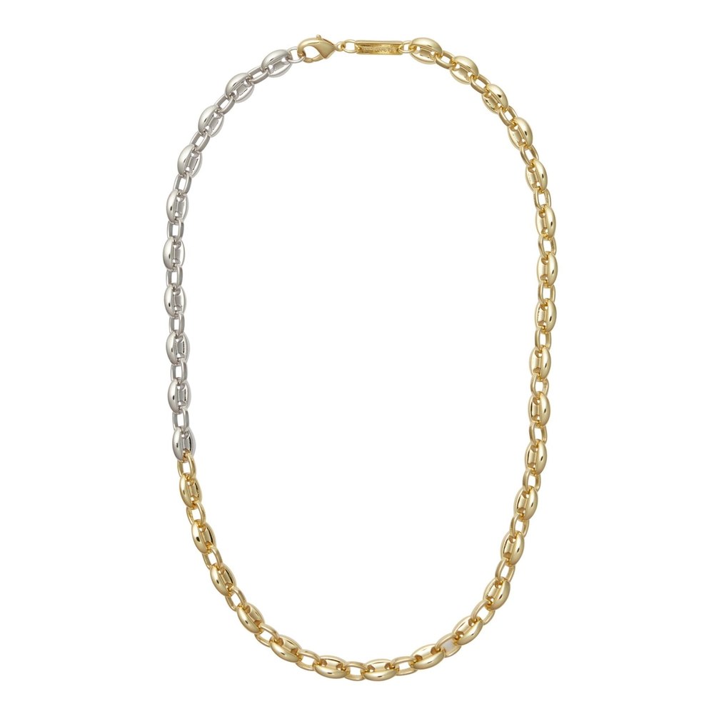 Petite Coffee Bead Necklace in 3/4 Gold