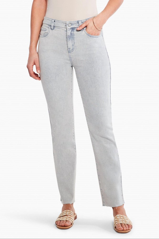 Mid Rise Straight Ankle Jean In Salt 7804543828028