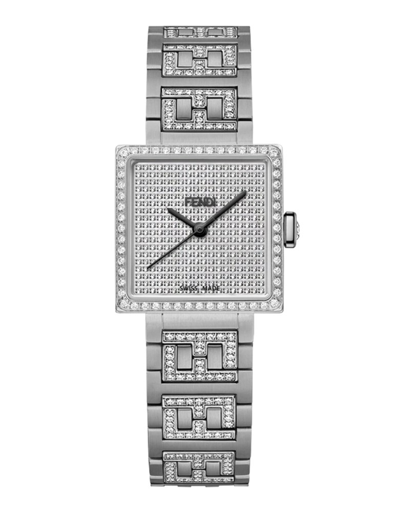 Forever Fendi Square Diamond Watch