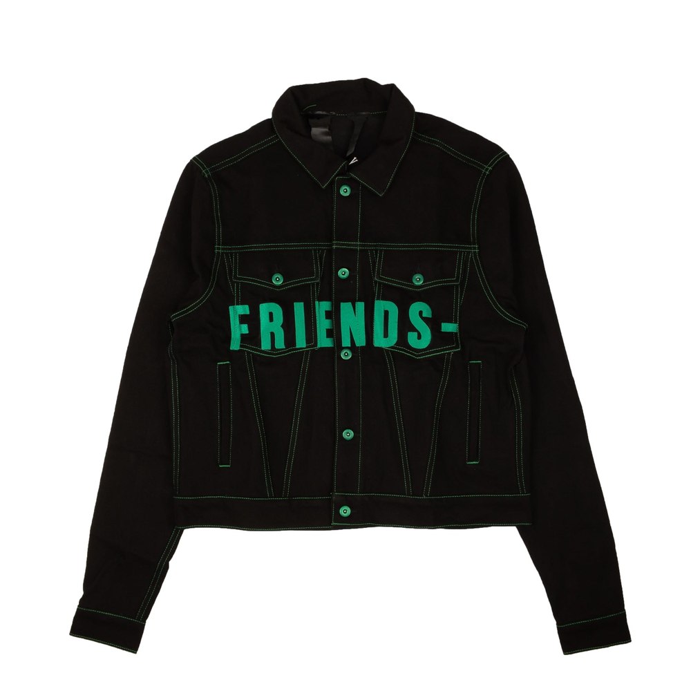 Vlone Friends Denim Jacket – Black/Green