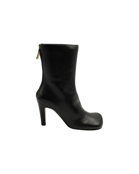 Bottega Veneta Bloc Boots in Black Leather 7703697981500