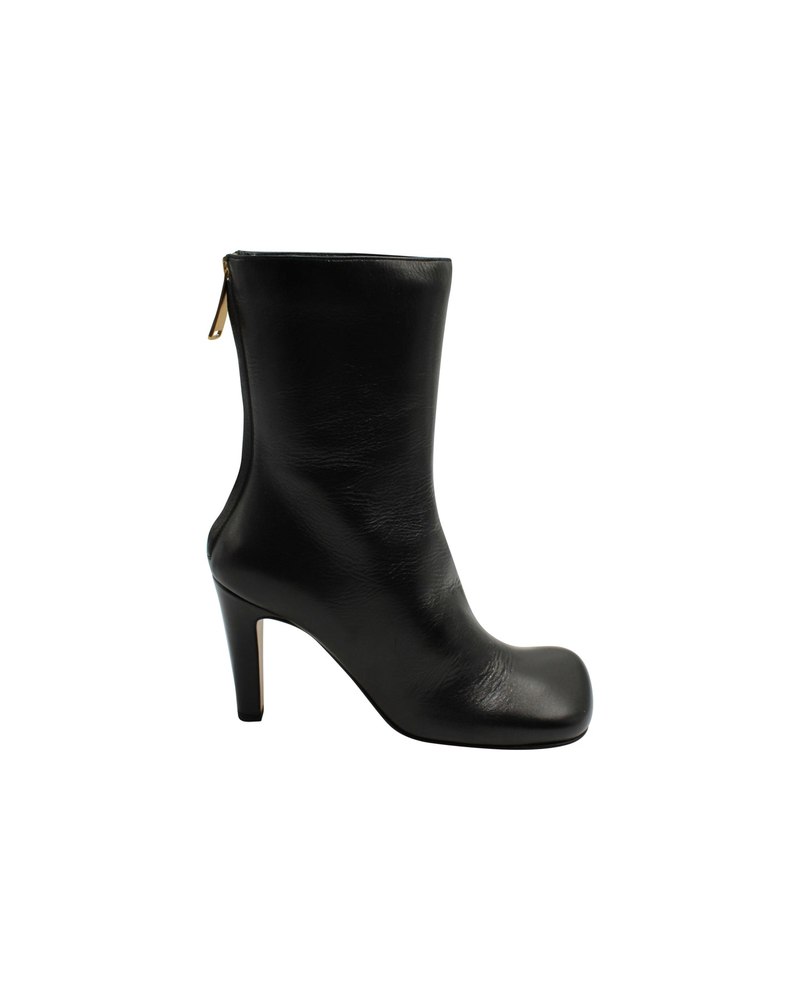 Bottega Veneta Bloc Boots in Black Leather 7703697981500