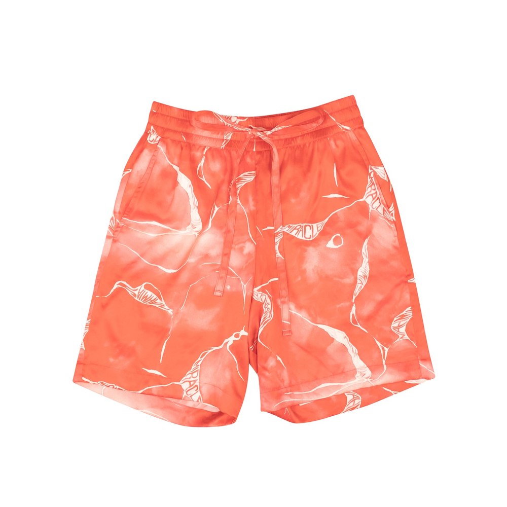 Nahmias Miracle Tie Dye Silk Shorts – Red