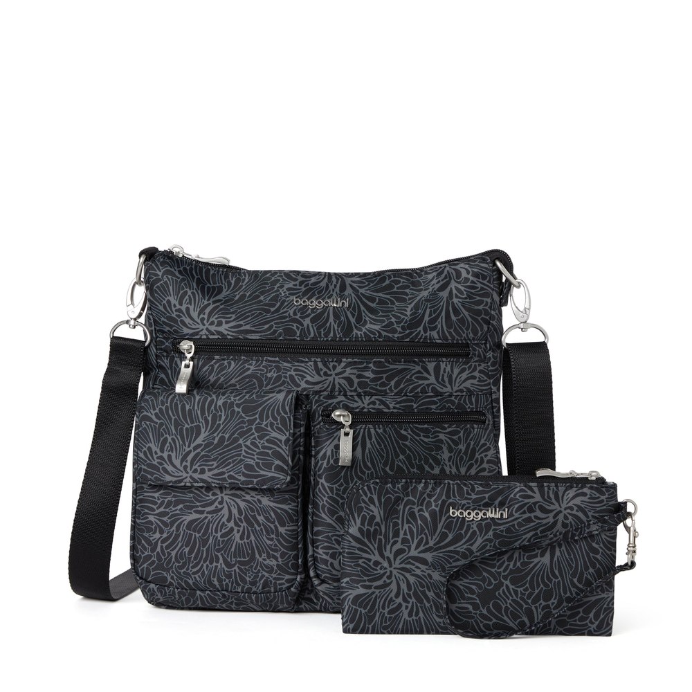baggallini Women’s Modern Everywhere Slim Crossbody Bag with RFID Wristlet