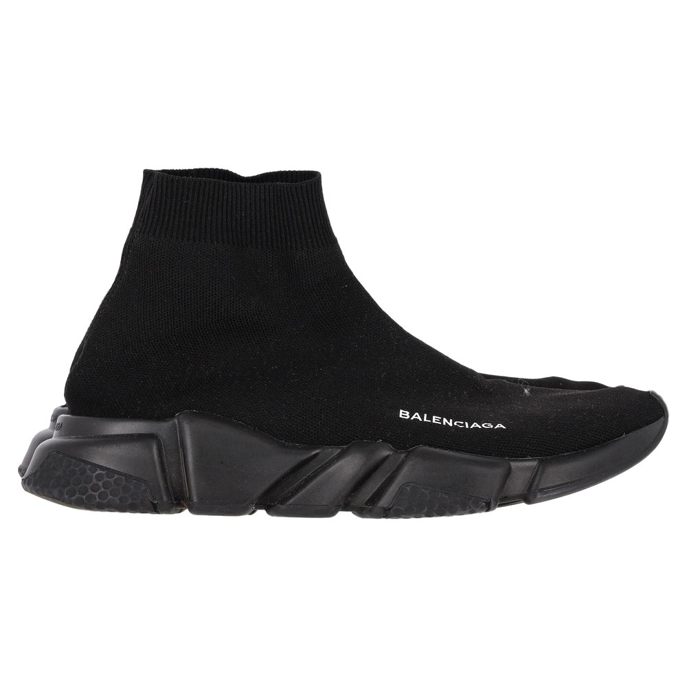 Balenciaga Speed Trainer Sneakers in Black Polyester 7833137348668