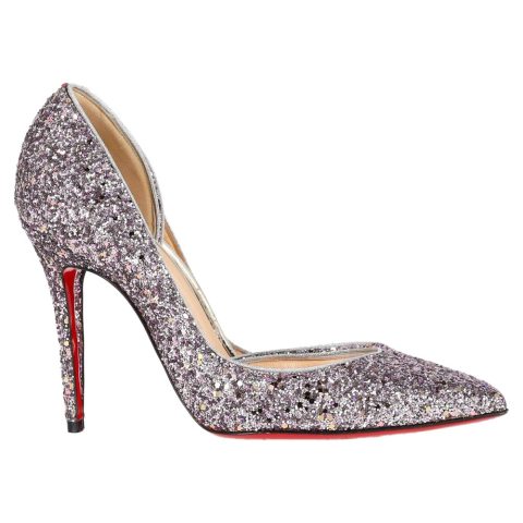 Christian Louboutin Iriza 100 Pumps in Multicolor Glitter 7833149636668