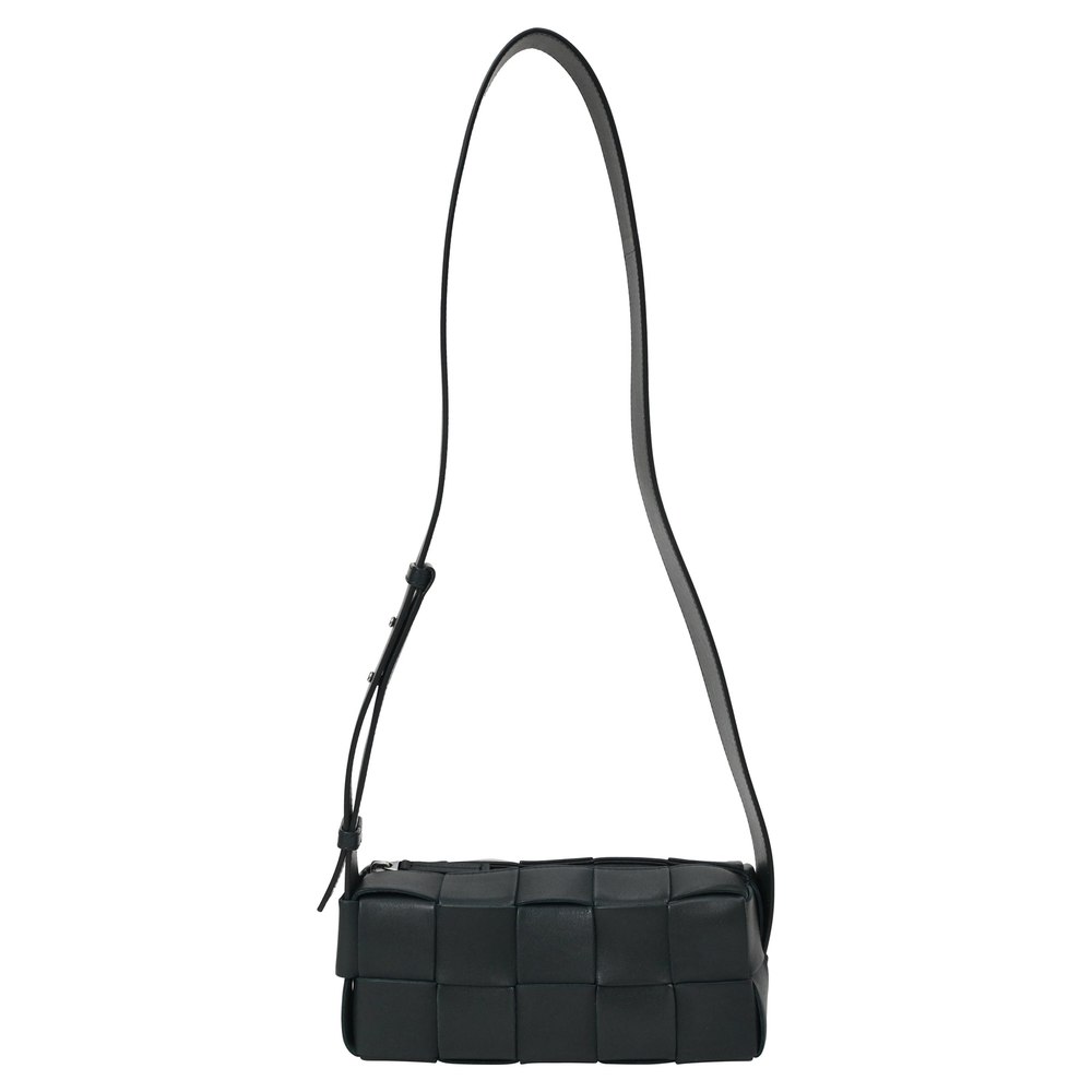 Bottega Veneta Small Brick Cassette Shoulder Bag in Green Lambskin Leather 7833152684092