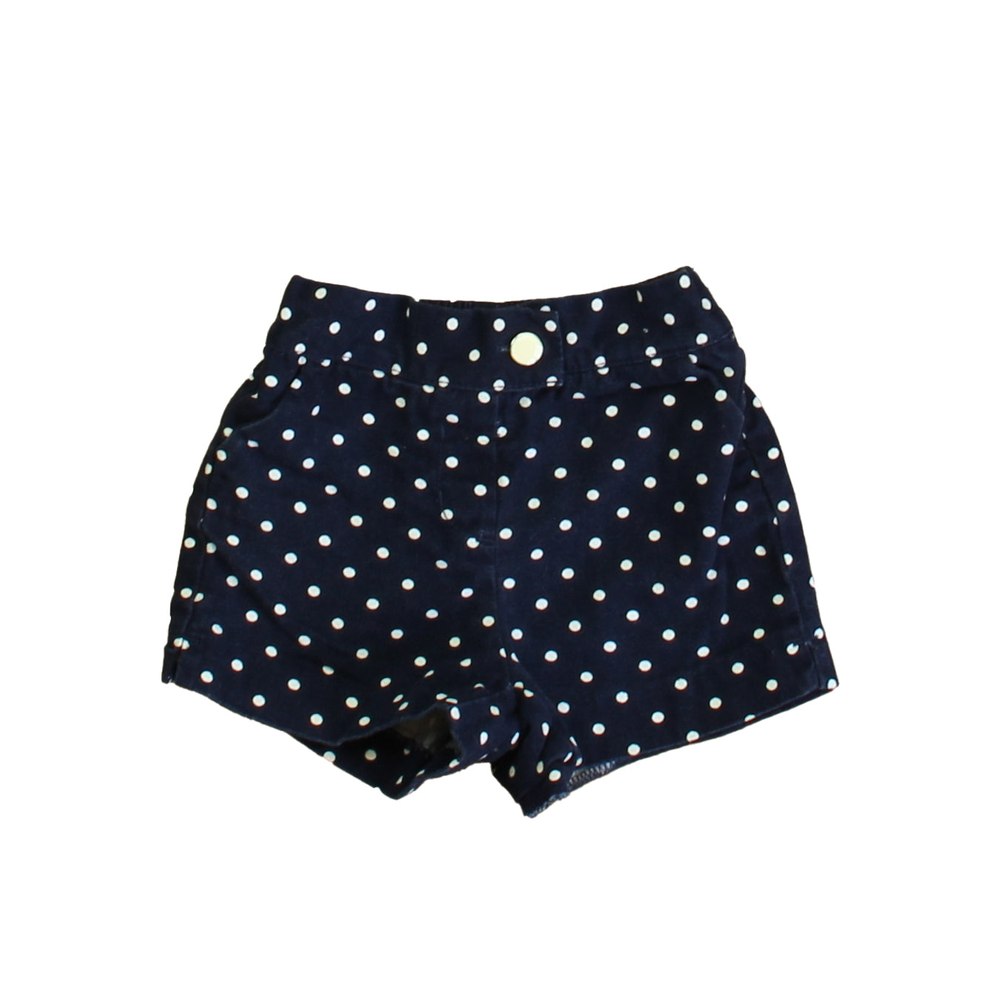 Janie and Jack Girls Navy | White Polka Dots Shorts 7805820600380