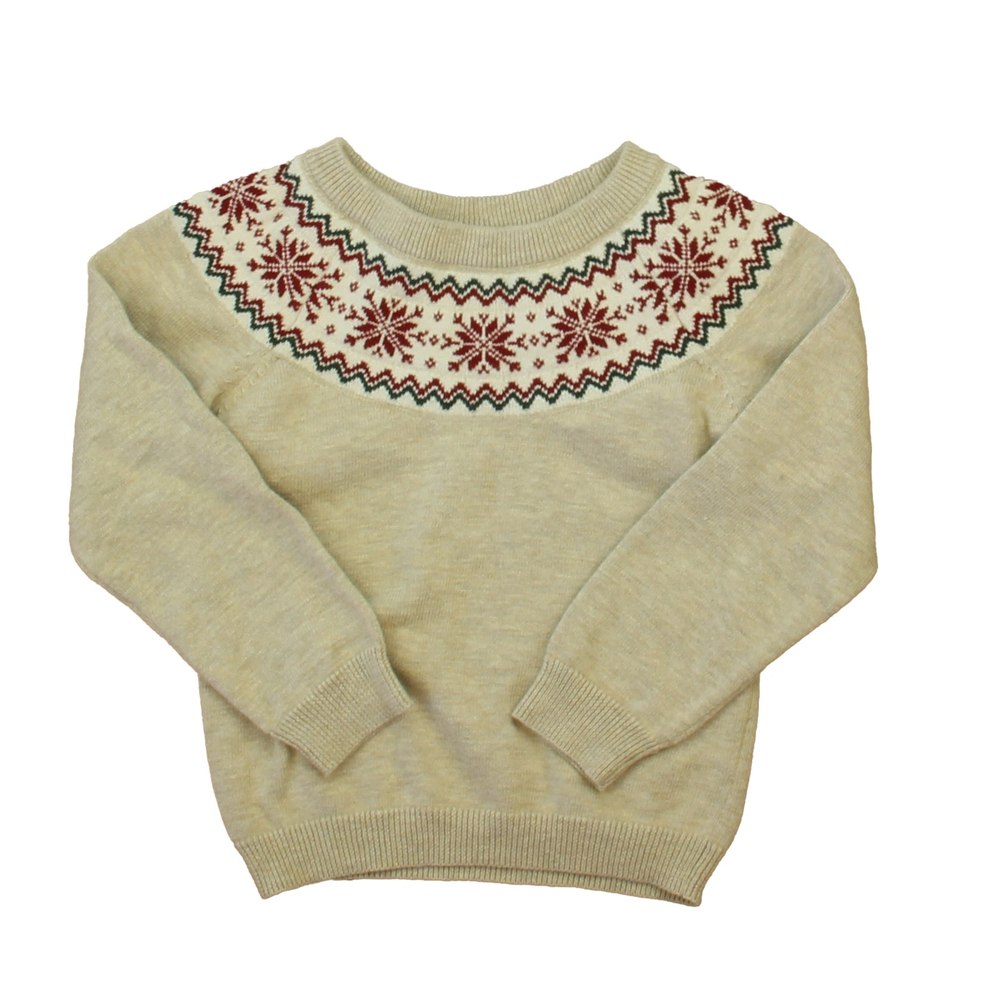 Edgehill Collection Girls Khaki | Red | Green Sweater 7805821255740