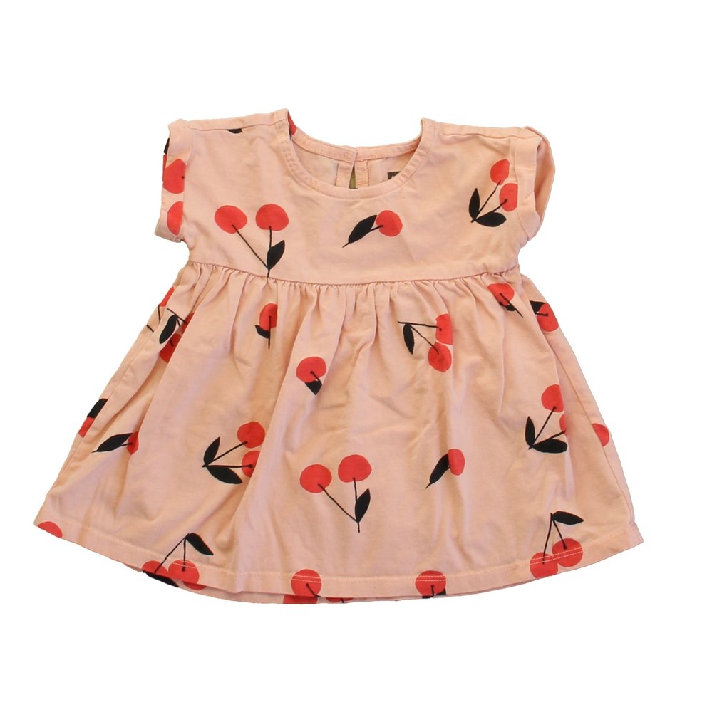 Tea Girls Pink Cherries Dress 7805822107708