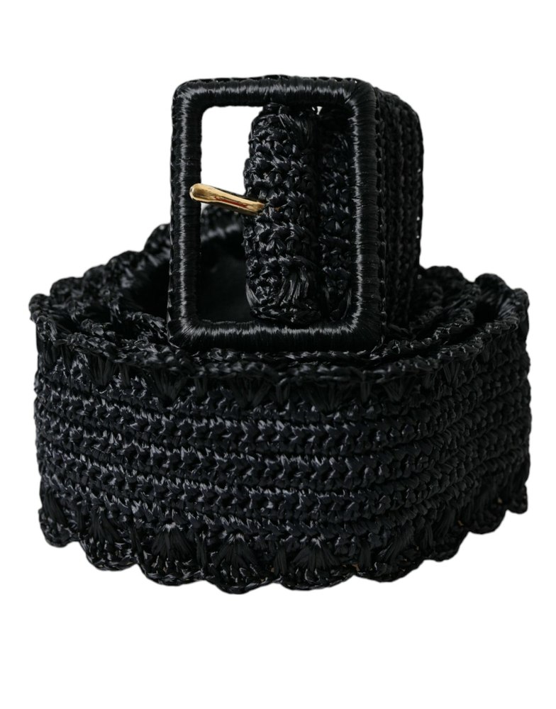 Dolce & Gabbana Braided Canvas Women Wide Waist Women’s Belt