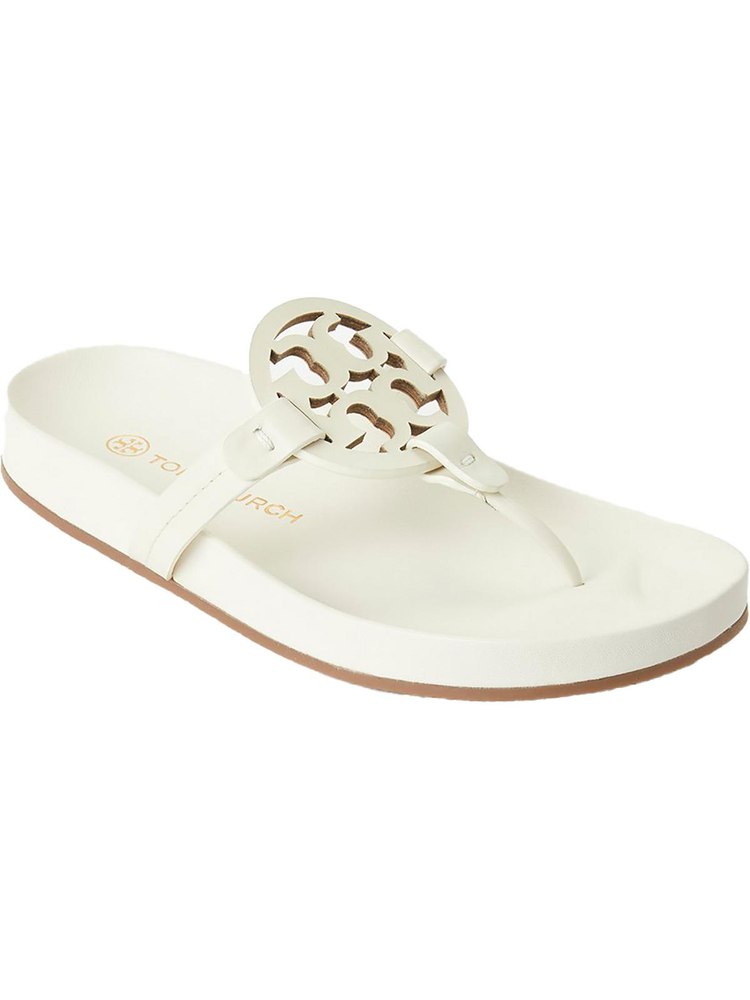 Miller Womens Leather Slip On Thong Sandals