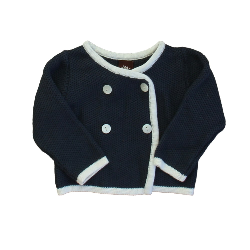 Tea Girls Navy | White Cardigan 7805824073788