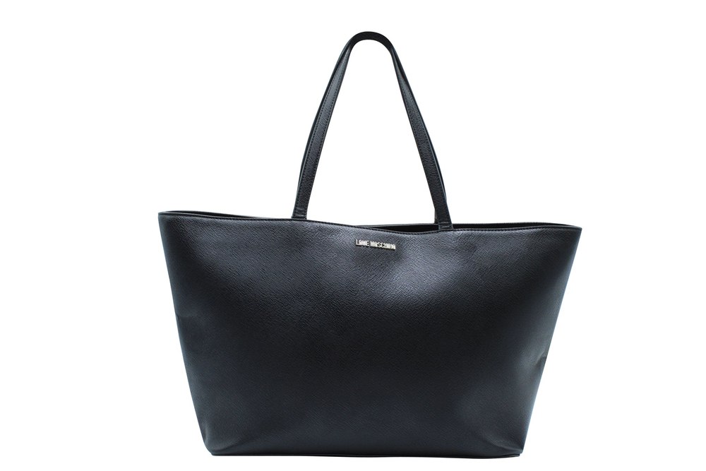 Love Moschino Cart Tote Bag in Black Canvas 7833176604732