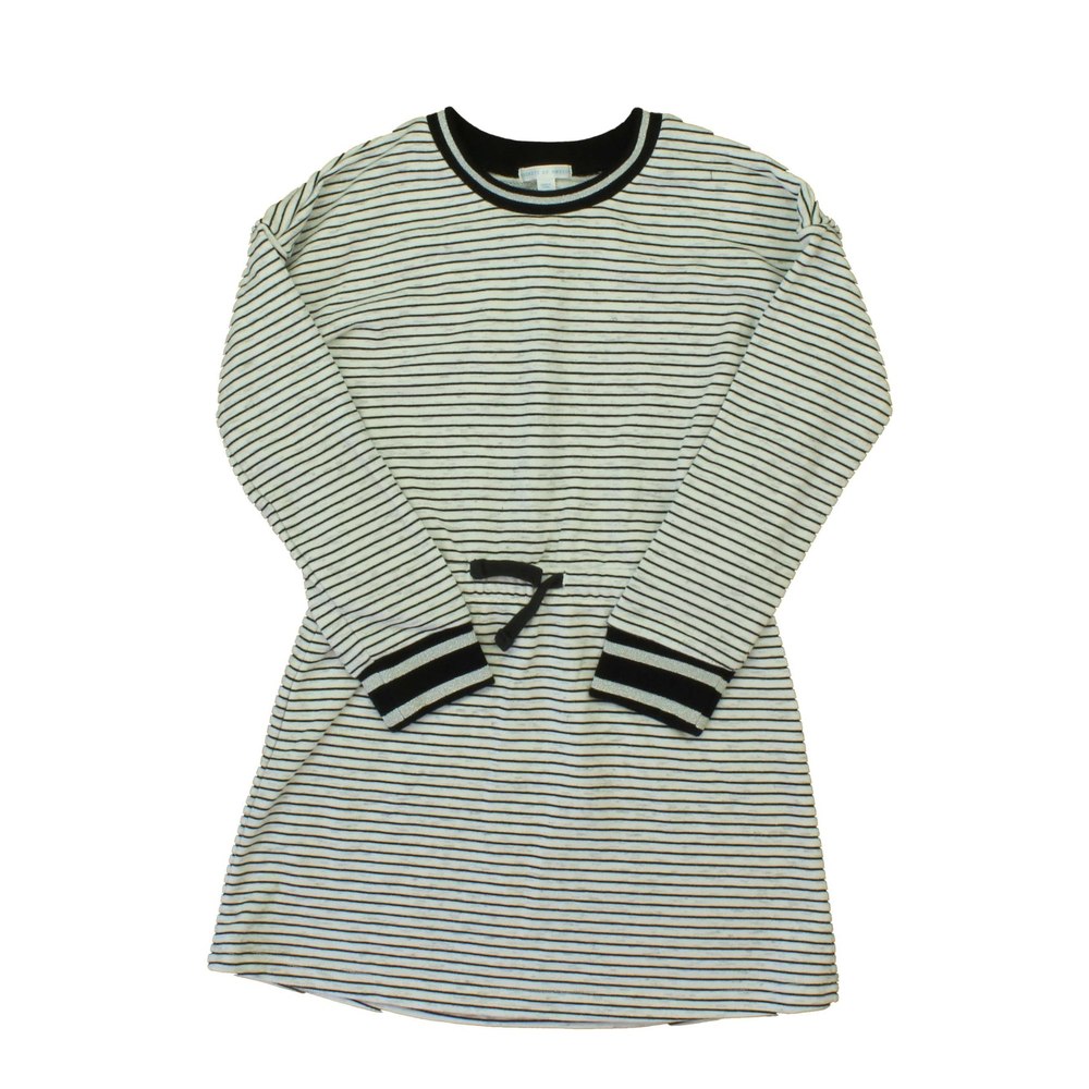 Rockets Of Awesome Girls Black | White | Stripes Dress 7805826269244