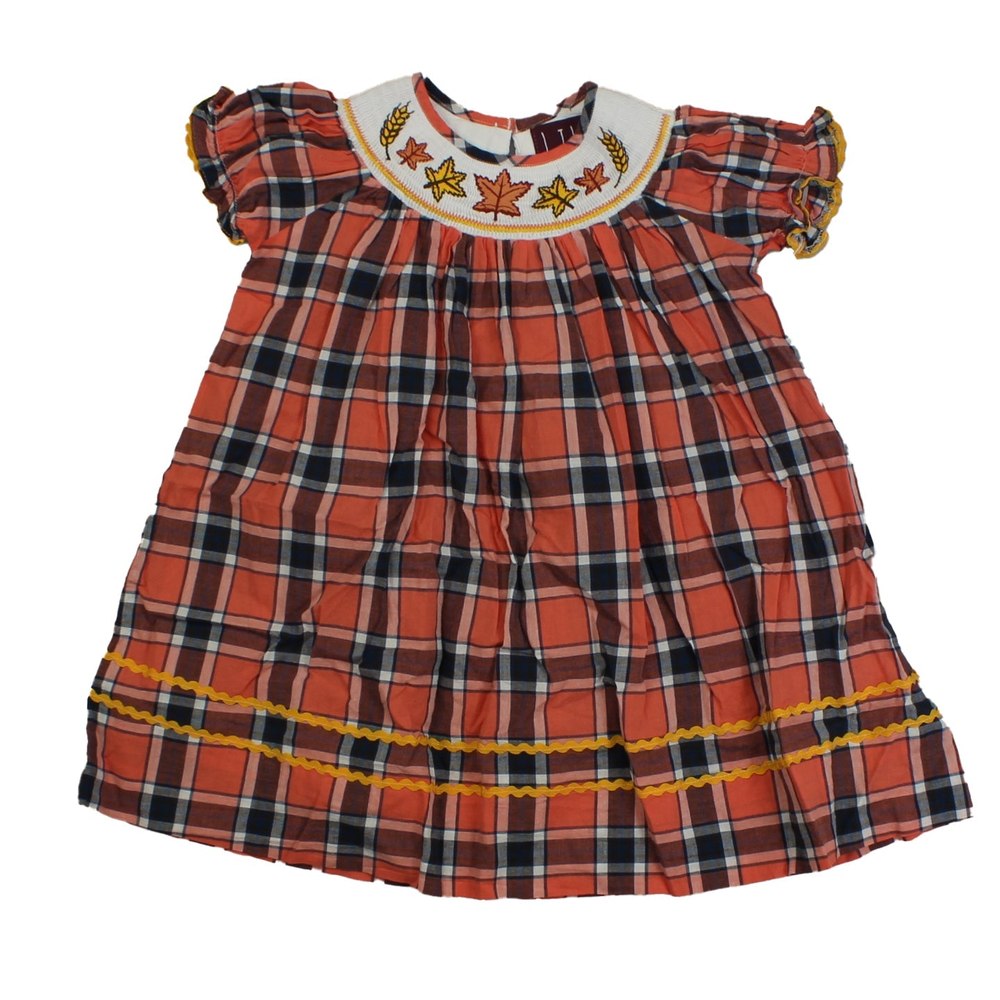 Lil Cactus Girls Orange | Brown | Blue Dress 7805829972028