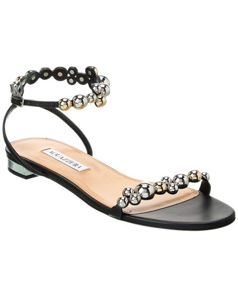 Aquazzura Bubbles Leather Sandal 7704760188988