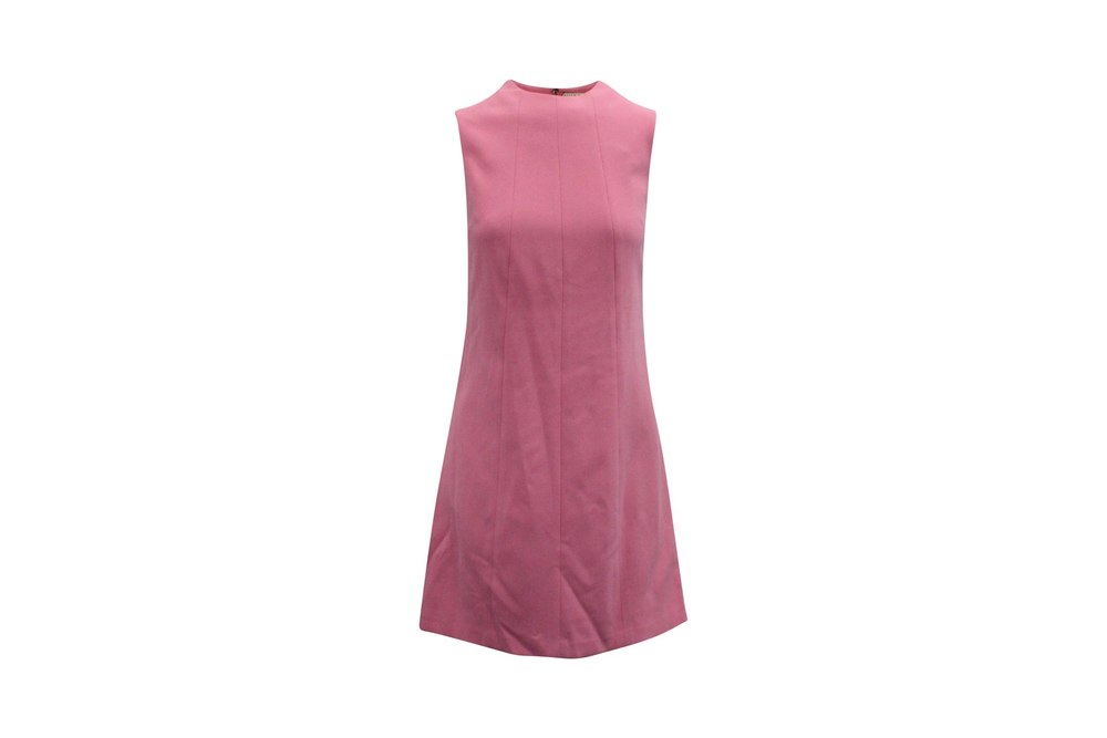 Alice + Olivia Coley Sleeveless Short Dress in Pink Polyester 7833198002236