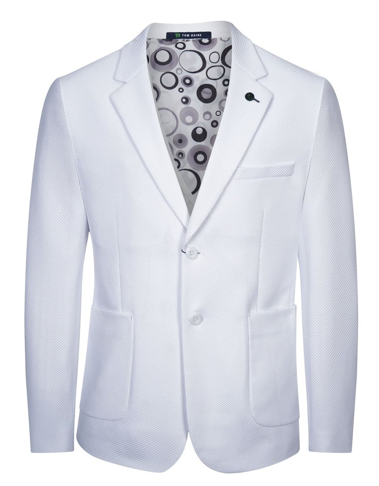 Tom Baine Slim Fit Waffle Performance Stretch Solid Sport Coat 7387828387900