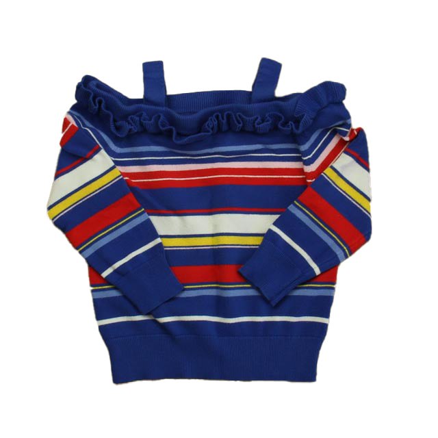 Janie and Jack Girls Blue Stripe Sweater 7805832495164