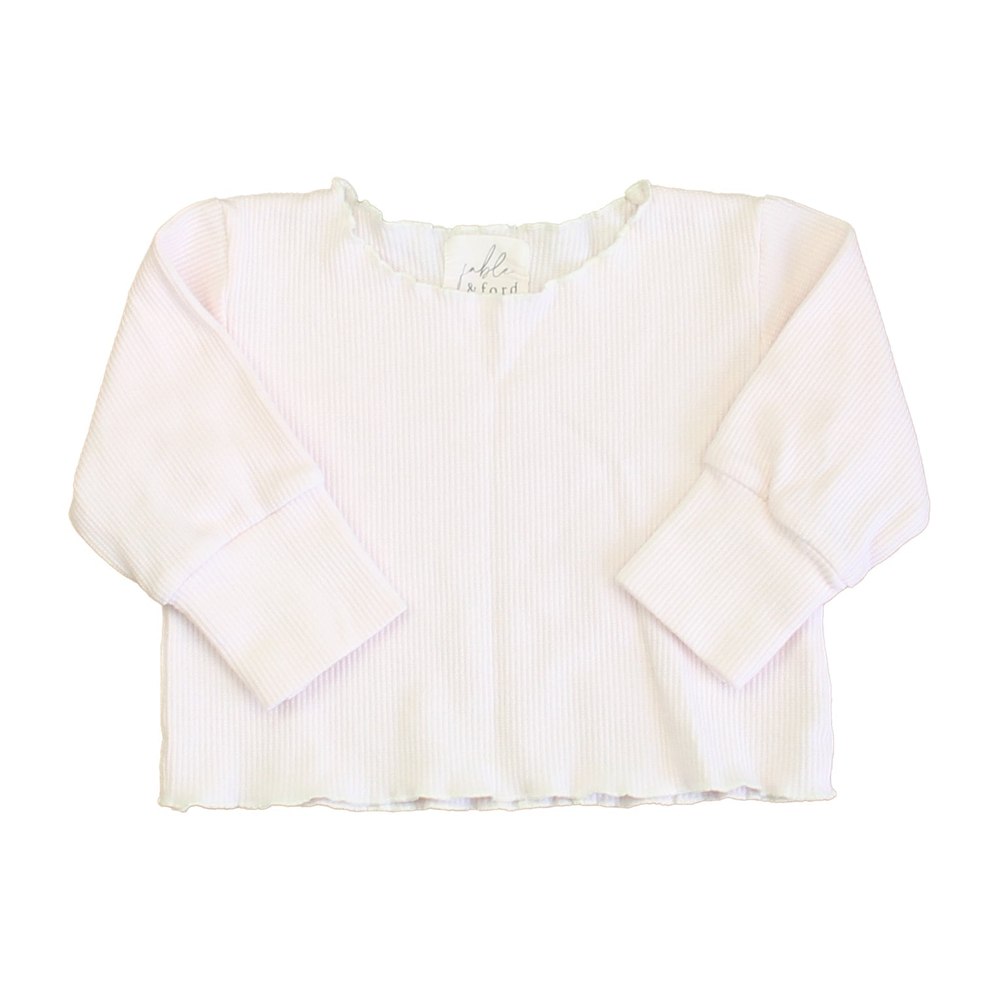 Fable & Ford Girls Pink Long Sleeve Shirt 7805834756156