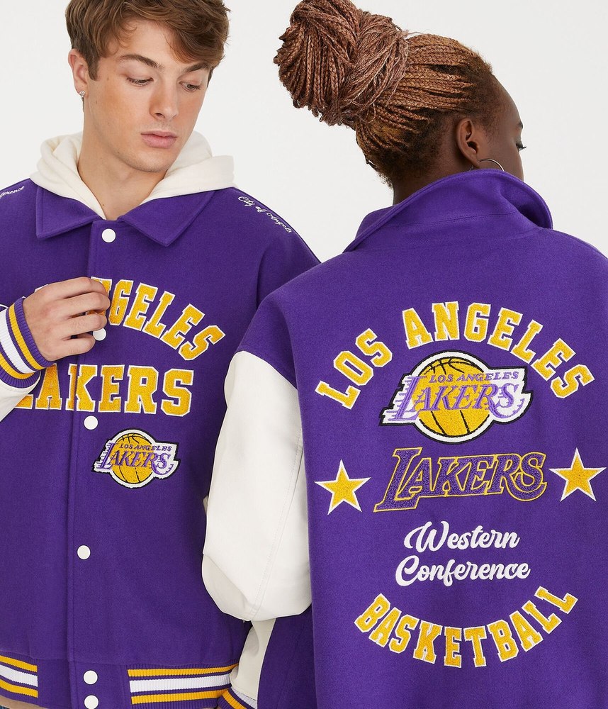 Aeropostale Los Angeles Lakers Bomber Jacket 7833216450620