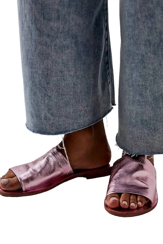 Women’s Vicente Slide Sandals In Metallic Pink 7704801509436
