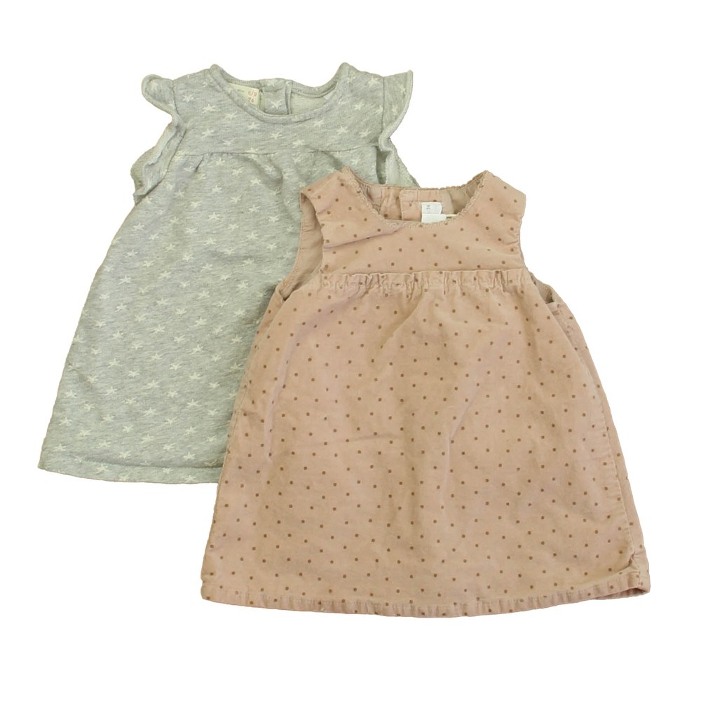 Zara Girls PInk | Gray Dress 7805843734588
