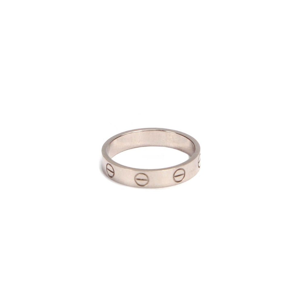 Cartier 18K White Gold Love Ring in silver 18K White Gold 7705711542332
