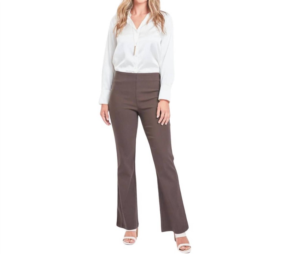 Missy Pull On Bootcut Pants In Clove 7833360203836