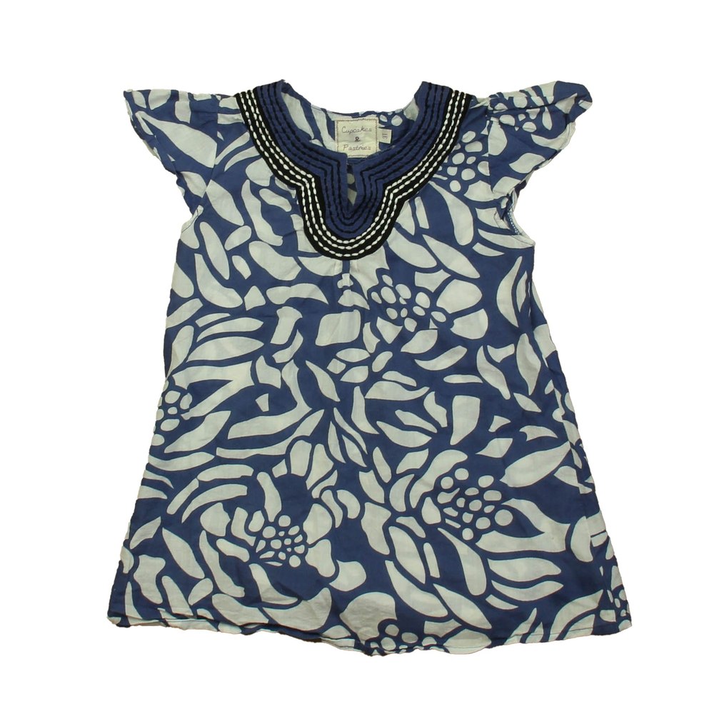 Cupcakes & Pastries Girls Blue | White Dress 7805881319484