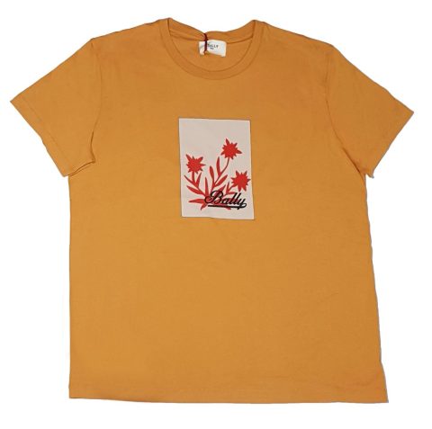 Bally 6301241 Unisex Marigold 100% Cotton Logo T-Shirt 7705978273852