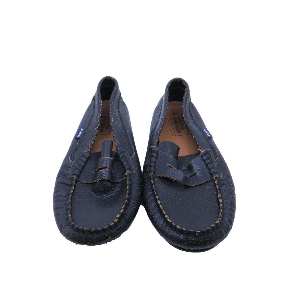 Atlanta Moccasin Boys Black Shoes 7805923590204