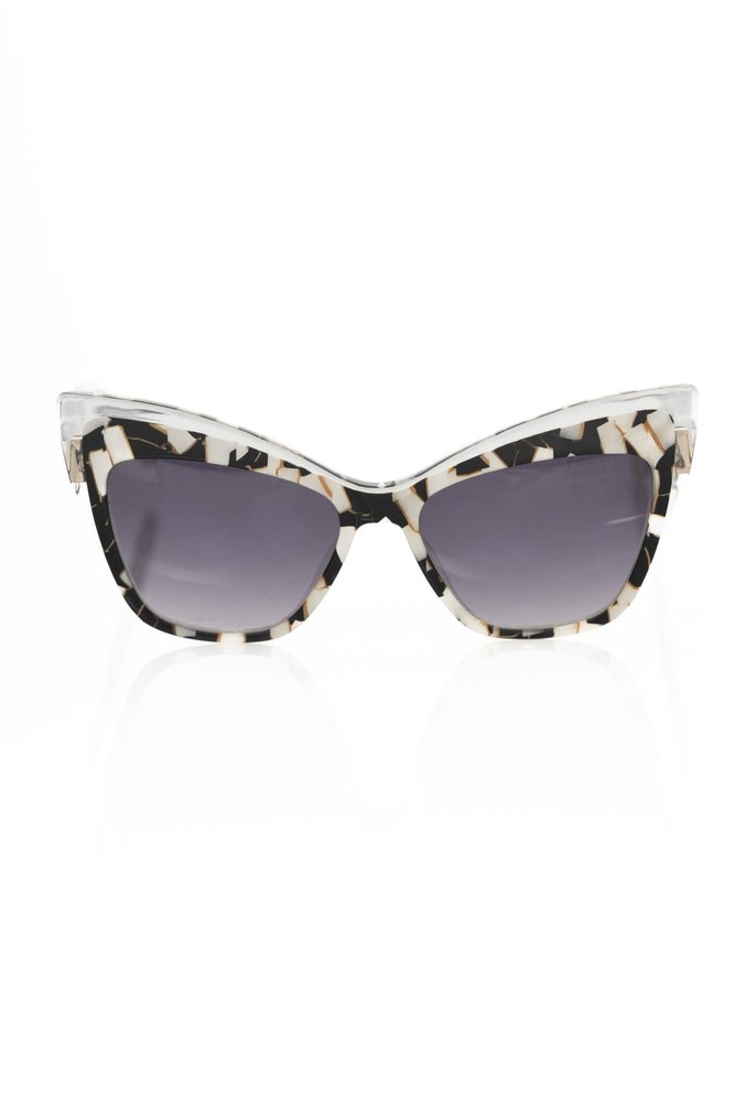 Frankie Morello Chic Cat Eye Sunglasses with Pearly Women’s Accent