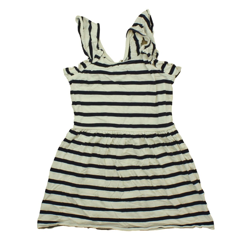 Rockets Of Awesome Girls White | Black | Stripes Dress 7805928439868