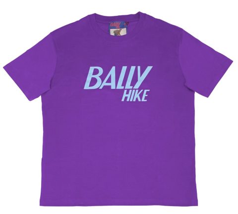 Bally 6238632 Men’s Hike Purple Cotton Logo T-Shirt 7706202079292