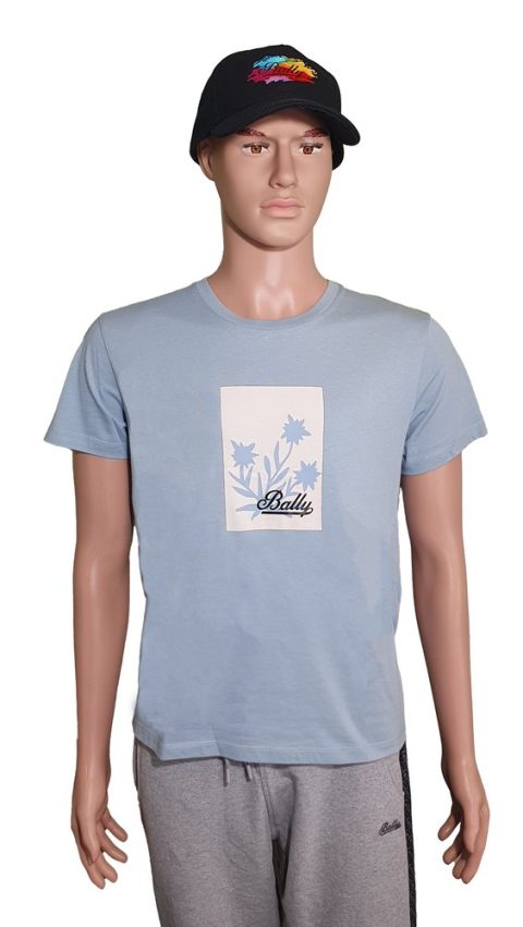 Bally 6301242 Unisex Seashell 100% Cotton Logo T-Shirt 7706194640956