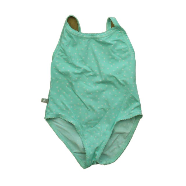 Petit Bateau Girls Turquoise Stars 1-piece Swimsuit 7805933223996