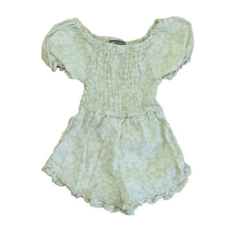 Vince Camuto Girls Green Floral Romper 7805934043196