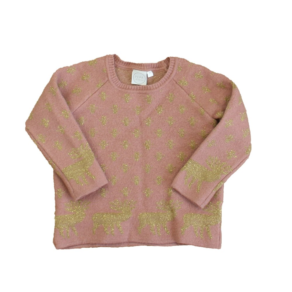 Pepa London Girls Mauve | Gold Sweater 7805944397884