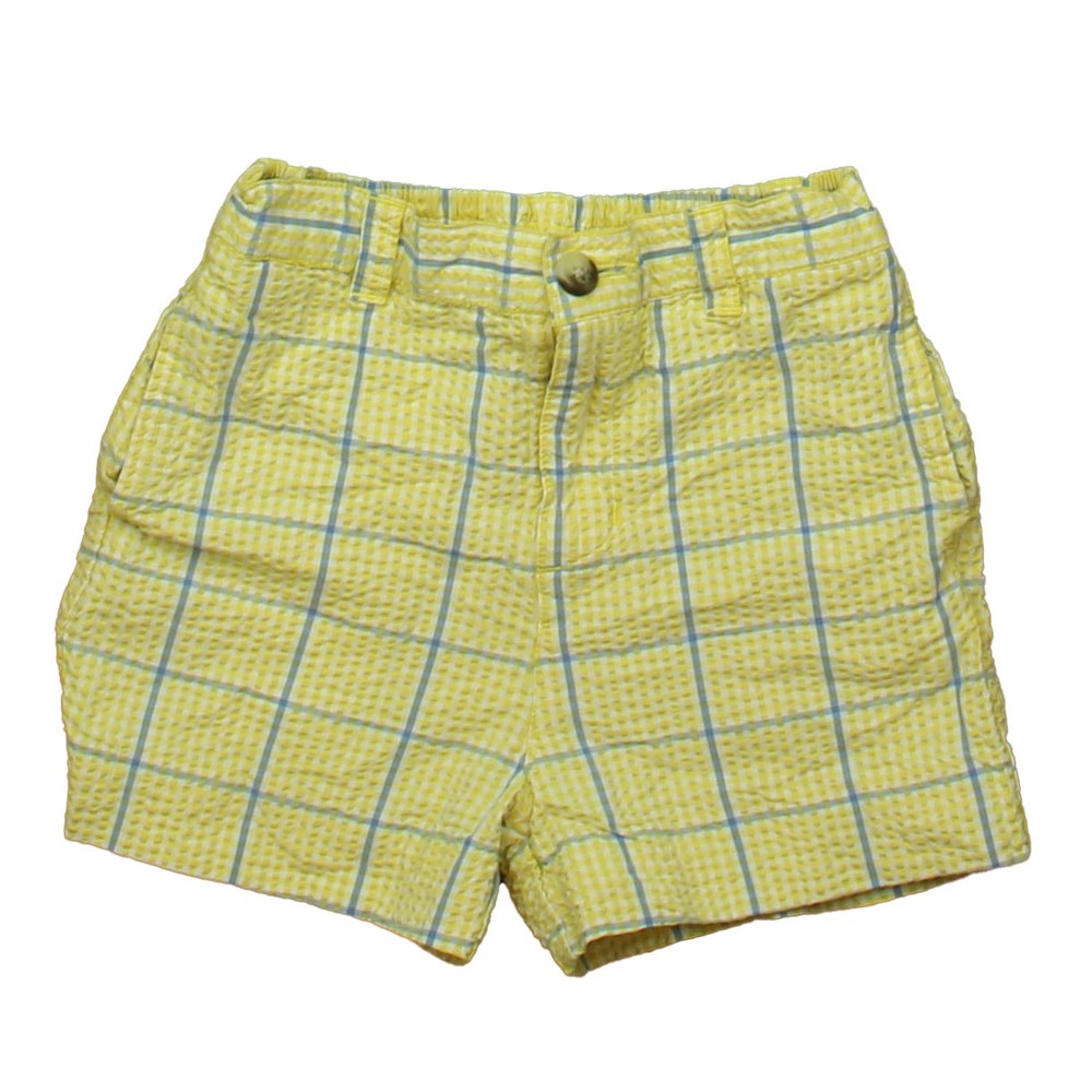 Ralph Lauren Boys Yellow | Blue Plaid Shorts 7805962158140