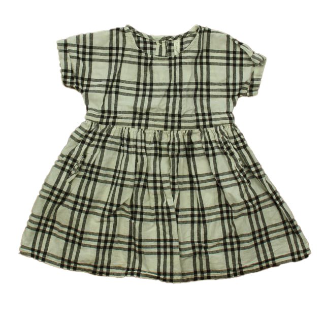 Rylee + Cru Girls Beige | Black Plaid Dress 7805964189756