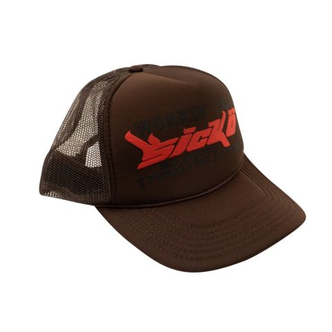 Brown Working Like a Sicko Trucker Hat 7423328190524