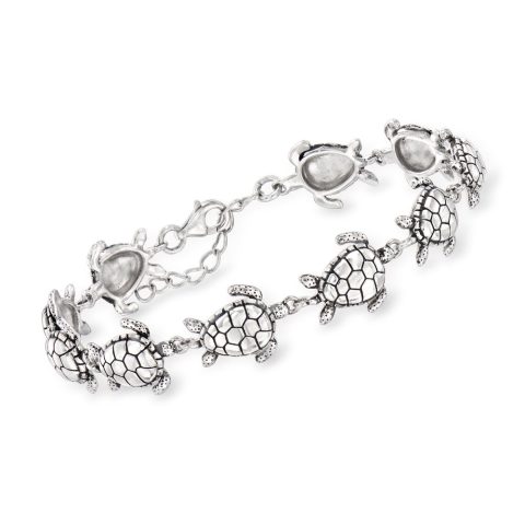 Ross-Simons Sterling Silver Sea Turtle Bracelet