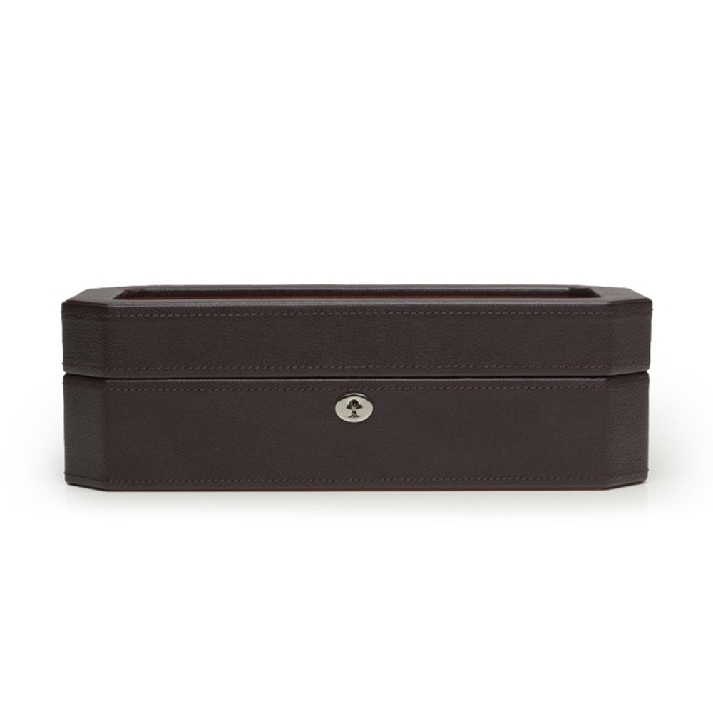 Wolf 458406 Windsor 10 Piece Watch Box in Brown & Orange 7707604353084
