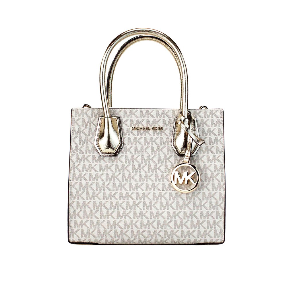 Michael Kors Mercer Medium Pale Signature PVC Messenger Crossbody Women’s Bag