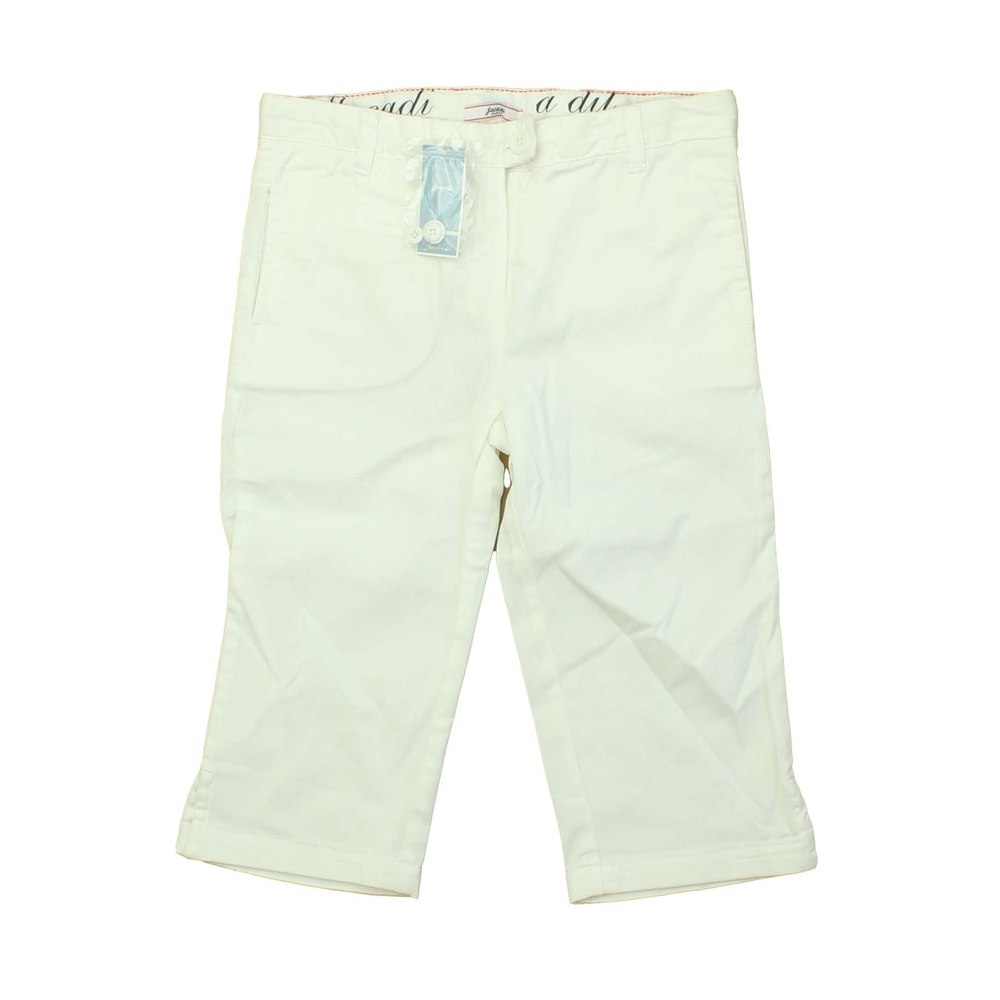 Jacadi Girls White Capri Pants 7805987160124