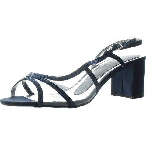 Wed Block Heel Open Toe Pumps