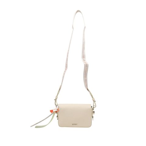 White/Black Mini Flap Bag